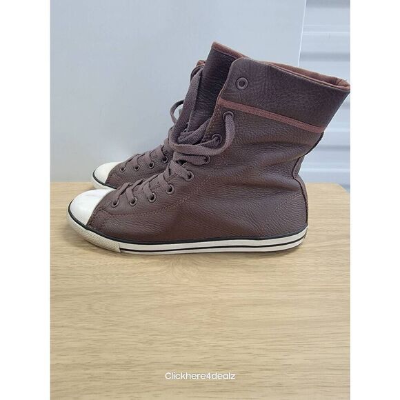 Converse All Star X Dainty Hi Top Brown Women's Size 9 Leather Calf High - Picture 2 of 5